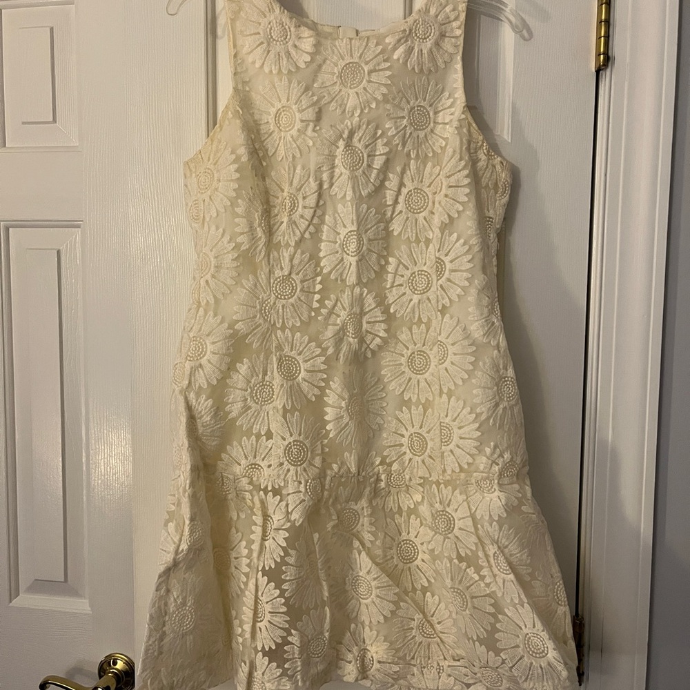 Cream colored Banana Republic sun dress